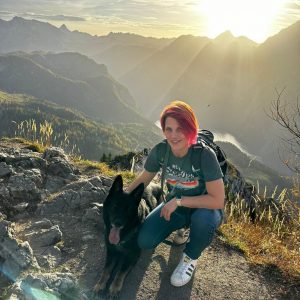 Sabrina Puffer mit Hund Smoky